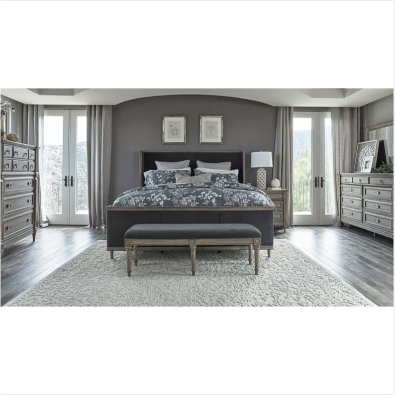 Classic French Bedroom Suite in Gray - HER Home Design Boutique